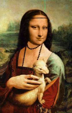 Lady Monalisa with an Ermine