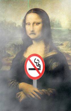 Mona dont like the smoke !!