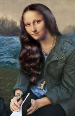 Mona In Her Writing Mood