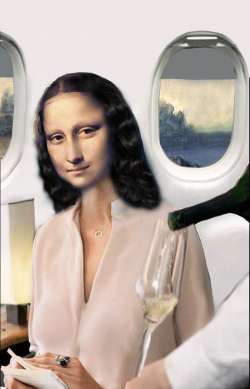 Mona in the Airplane