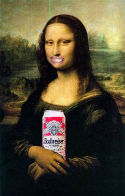 Mona Lisa drink the best beer!!