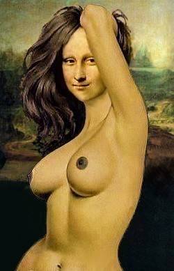 Monalisa Nude - Mona Lisa - Naked escape