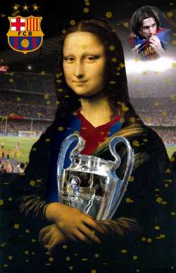 SMILY MONA, BARCELONA WINS THE CHAMPIONS LEAGUE