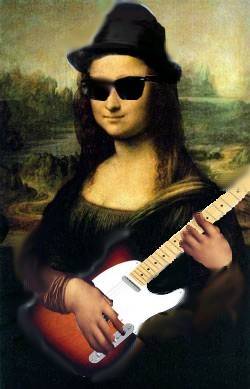 The blues of Mona Lisa